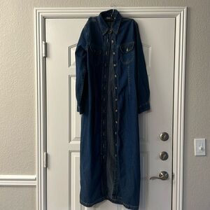 XL Jean button up dress